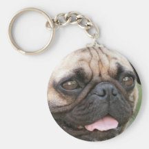 Pug Dog Keychain