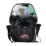 Pug dog Rickshaw messenger bag