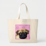 Pug Dog Tote Bag