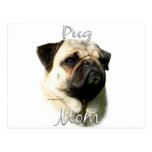 Pug (fawn) Mom 2 Postcard
