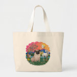 Pug (fawn) tote bag