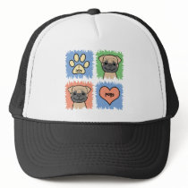 Pug Mesh Hat