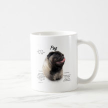 Pug History Design Coffee Mug