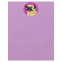 Pug in a Pink Circle