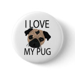 Pug Love! buttons