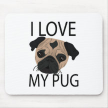 Pug Love! Mousepads