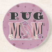 Pug MOM Drink Coasters
