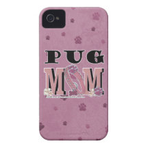 Pug MOM iPhone 4 Case-Mate Case