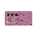 Pug MOM Labels
