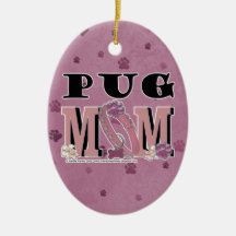 Pug MOM Ornament