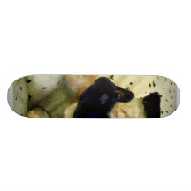 Pug on Pillow Skate Board