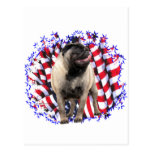 Pug Patriot Post Card