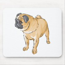 Pug Pup Mousepads