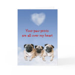 Pug Puppy Love Card