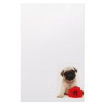 Pug puppy stationary stationery