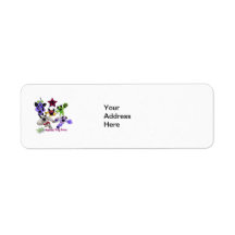 Pug Rescue San Diego Superhero Pugs 2013 Logo 1 Return Address Label