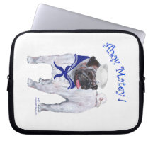 Pug Sailor Laptop Sleeves