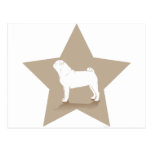 Pug Star Design Postcards