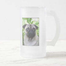 Pug Tall Frosted Mug