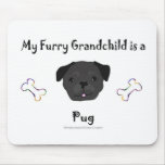 PugBlack Mouse Pads