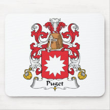 Puget Family Crest Mouse Mats