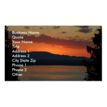 Puget Sound Sunset Business Card