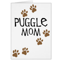 Puggle Mom Card
