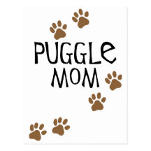 Puggle Mom Post Card
