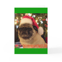 Puggy Greetings: Christmas Cards