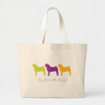 Pugs Colour My World Canvas Bag