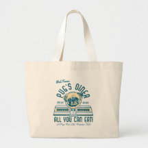 Pug's Diner Retro Vintage Style Beach Bags