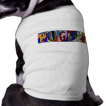 PUGSLY ~ PERSONALIZED LGLETTER ~ PET-WARE FOR DOGS DOG CLOTHES