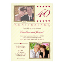 Puis et maintenant quarantième invitation d'annive