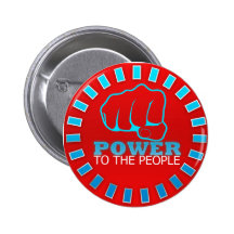 Puissance au bouton de personnes badge