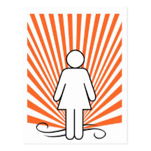 Puissance de fille cartes postales