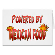 Puissance mexicaine de nourriture carte de vœux