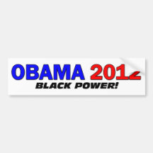 Puissance noire d'OBAMA 2012 Adhésifs Pour Voiture