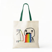 Puking Rainbows Canvas Bags