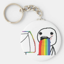 Puking Rainbows Keychain