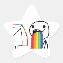 Puking Rainbows Stickers