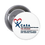 Pulaski County CASA Logo Pinback Button