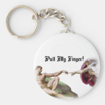 Pull My Finger Fart Humour Key Chains