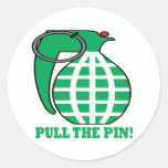 Pull The Pin Stickers