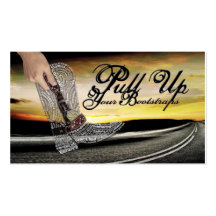 Pull Up Your Bootstraps Card Business Cards