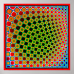 Pulsating Colors Poster