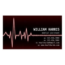 Pulse Metre - Red Business Card Templates