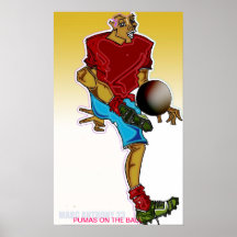 pumas on the ball poster