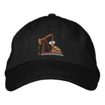Pumpjack Zazzle Embroidered Baseball Caps