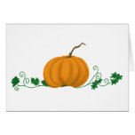 Pumpkin and Ivy Greeting Card