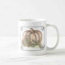Pumpkin and Mums Mugs